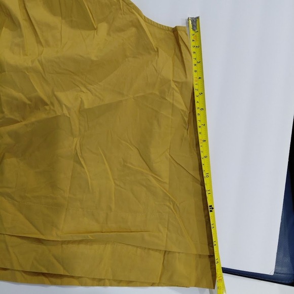 WHO WHAT WEAR Mustard Yellow Tie Neck Halter Top Blouse Size 1X - Picture 6 of 7